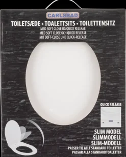 Toiletsæde Quick-release - Slim Hvid