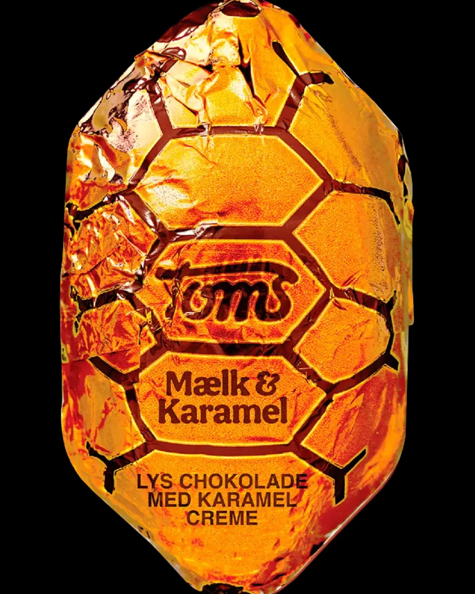 Toms Kæmpe Skildpadde Mælk & Karamel 28 g
