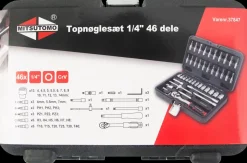 Topnøglesæt 1/4" - 46 dele