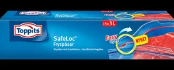 Toppits Safeloc frysepose 3 L 15 stk.
