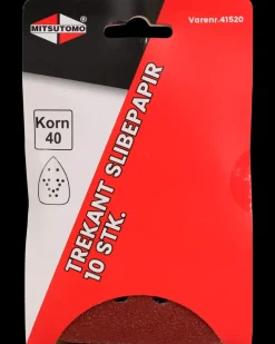 Trekant slibeark K40 10-pak