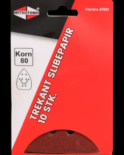 Trekant slibeark K80 10-pak