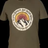 T-shirt med logo - Grøn