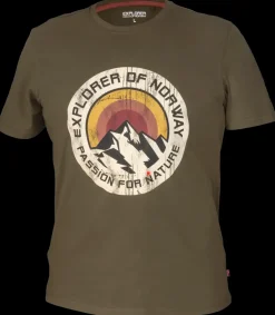 T-shirt med logo - Grøn