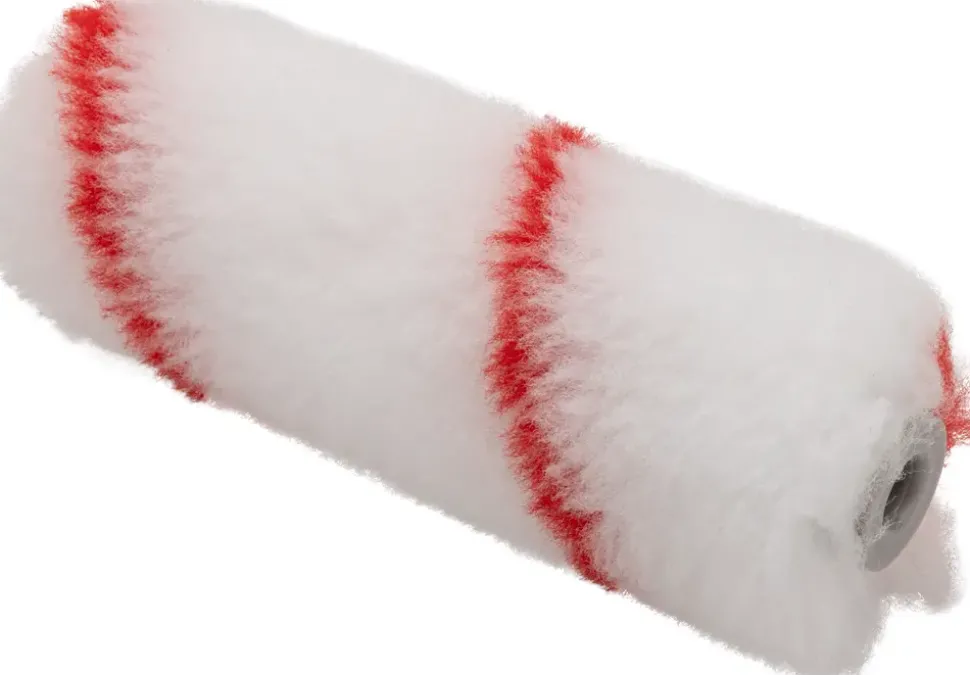 Valse perlon hvid/rød 10 cm