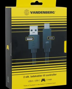 VANDENBERG Controller opladerkabel 2-pak 4 meter