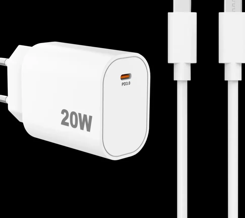 VANDENBERG Quick lader 20W - USB-C kabel