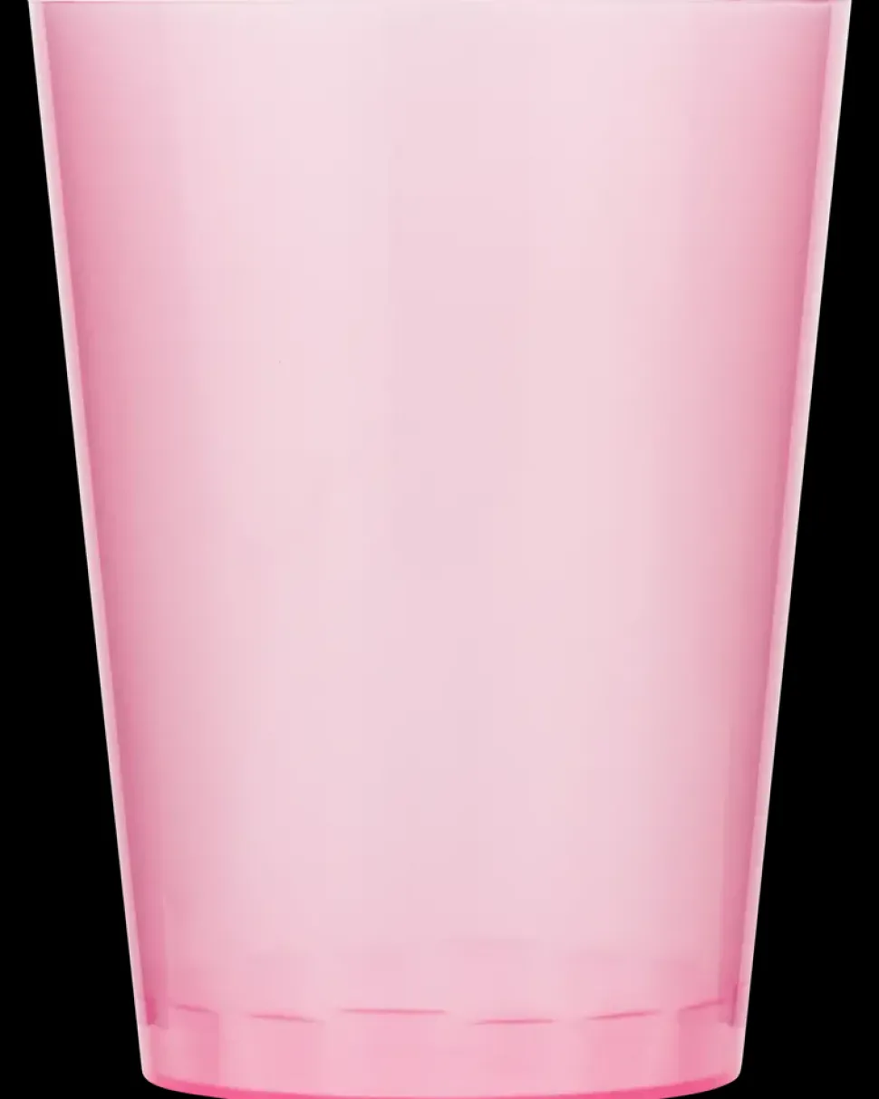Vandglas 25 cl genanvendelig 6-pak - assorteret