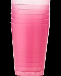 Vandglas 25 cl genanvendelig 6-pak - assorteret