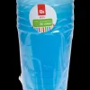 Vandglas 28 cl genanvendelig 6-pak - forskellige farver