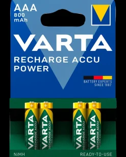 VARTA Genopladelig batteri - AAA 800mAh 4-pak