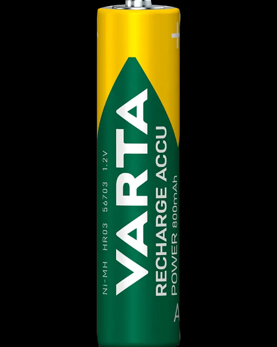 VARTA Genopladelig batteri - AAA 800mAh 4-pak