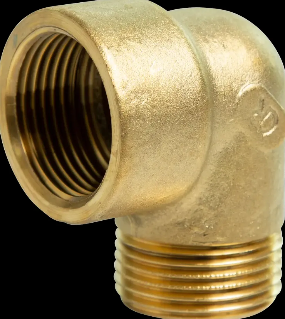 Vinkel 90° 1/2'' M/N - messing