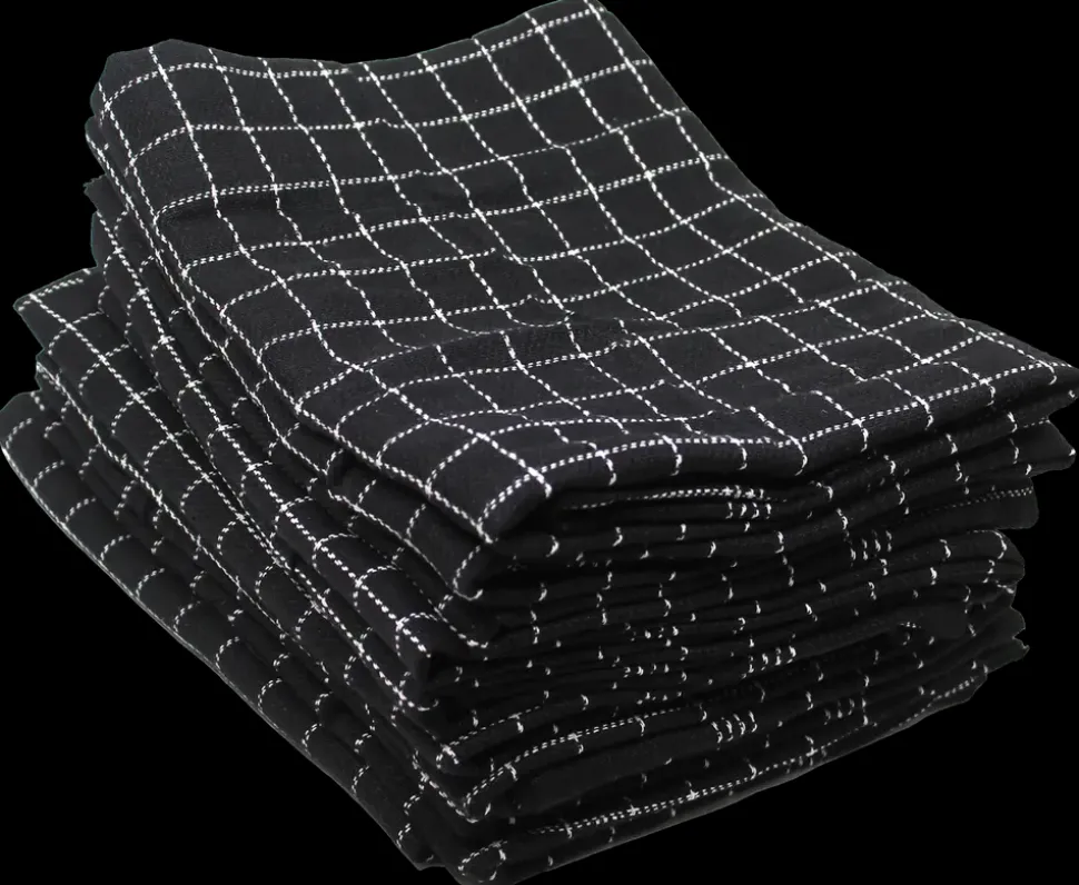 Viskestykke 50x70 cm 8-pak - Sort