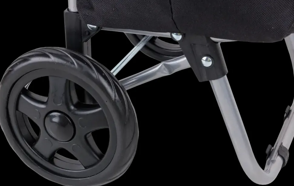We Care Health Indkøbstrolley 2 hjul sort