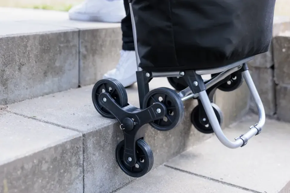 We Care Health Indkøbstrolley 6 hjul sort