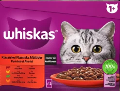 Whiskas +1 Klassisk menu - 12 x 85g