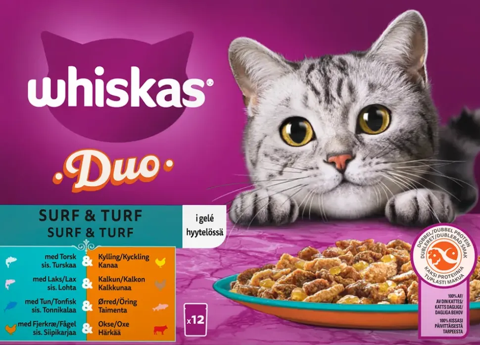 Whiskas duo Suft & Turf - 12 x 85g