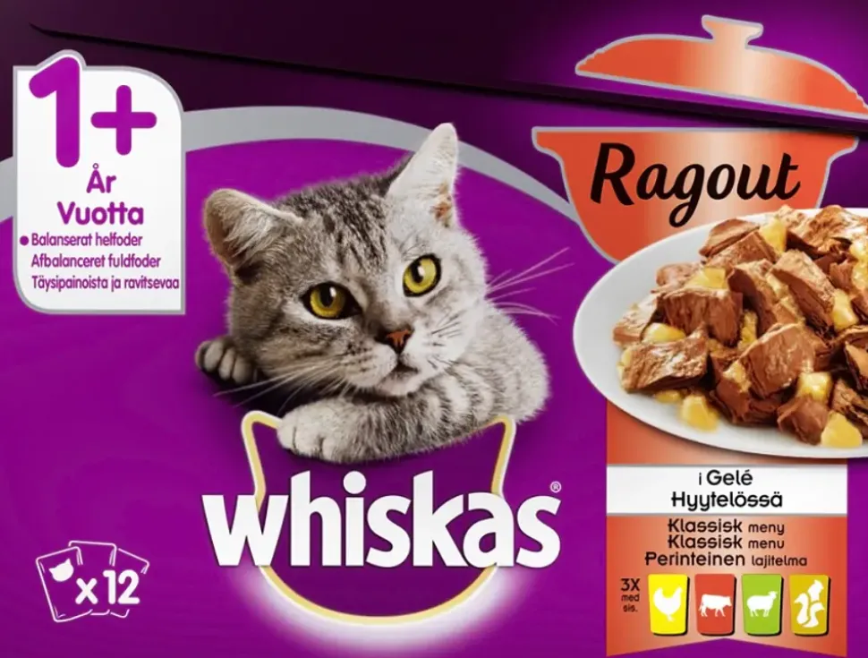 Whiskas Pure Delight 1 år+ 12 x 85 g