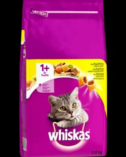 WHISKAS Tørfoder 1 år+ med kylling 3,8 kg