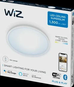 WiZ Plafond superslim Ø25cm 14W - hvid